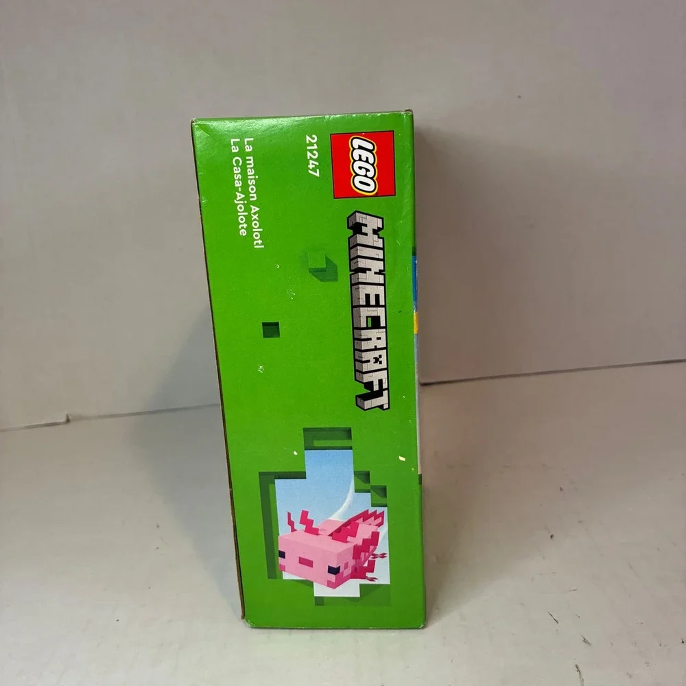 Lego Minecraft Axolotl House 21247 Building Toy Set 242 Pcs New Sealed Retired